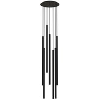 Moderne Pendelleuchte Schwarz 7-flammig G9 Metall von Nowodvorski