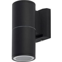 Schwarze Außenwandlampe Aluminium Glas IP54 TREASA von Nowodvorski