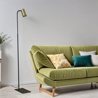 Stehlampe Messing Schirm 124cm Modern flexibel GU10 von Nowodvorski