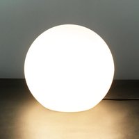 Stilvolle Gartenlampe Weiß runder Schirm Ø30cm von Nowodvorski