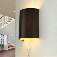 Stoff Wandleuchte mit Kabel Schalter Braun ALICE Stoff Wandleuchte mit Kabel Schalter Braun ALICE von Nowodvorski