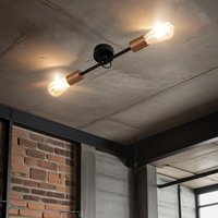 Vintage Deckenlampe Wohnzimmer Schwarz 2xE27 STICKS Vintage Deckenlampe Wohnzimmer Schwarz 2xE27 STICKS von Nowodvorski