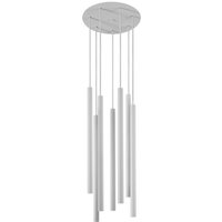 Weiße Pendelleuchte 7-flmg Esstisch Lampe CULT Weiße Pendelleuchte 7-flmg Esstisch Lampe CULT von Nowodvorski