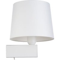 Weiße Wandlampe mit Schalter Stoffschirm E27 Modern Weiße Wandlampe mit Schalter Stoffschirm E27 Modern von Nowodvorski