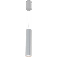 Pendelleuchte Metall Zylinder schmal Ø 5,5 cm Grau GU10 von Nowodvorski