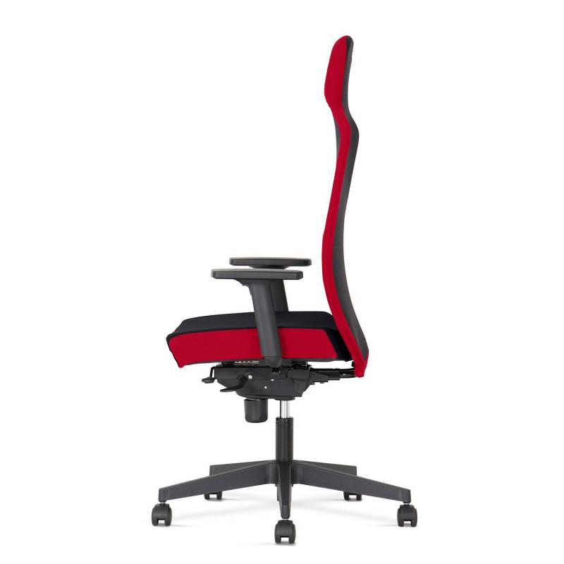 home24 Ergonomischer Bürostuhl COOL ON Schwarz/Rot von home24