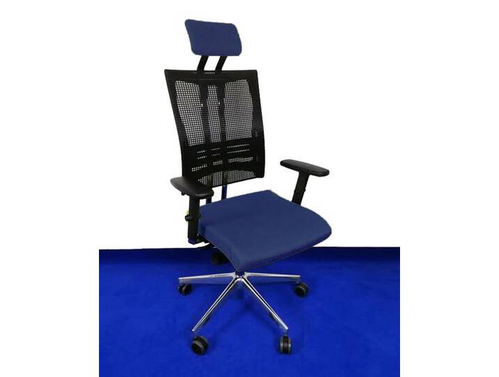 Bürostuhl Drehstuhl Nowy Styl Net Motion Chrom KS dunkelblau Top-Artikel von Nowy-Styl