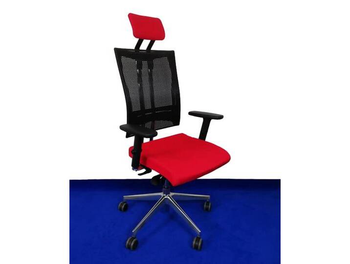 Bürostuhl Drehstuhl Nowy Styl Net Motion Chrom KS rot Top Vor-Ort-Artikel von Nowy-Styl