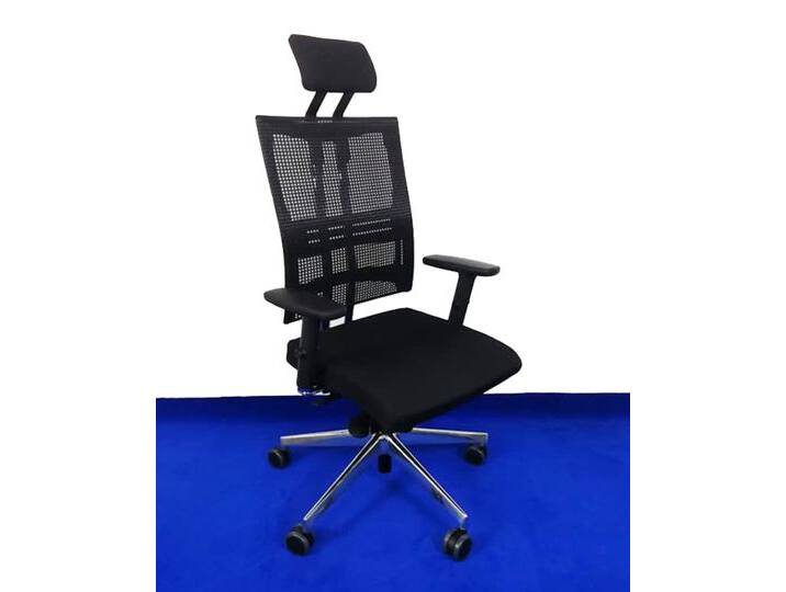 Bürostuhl Drehstuhl Nowy Styl Net Motion Chrom Kopfstütze schwarz Top-Artikel von Nowy-Styl