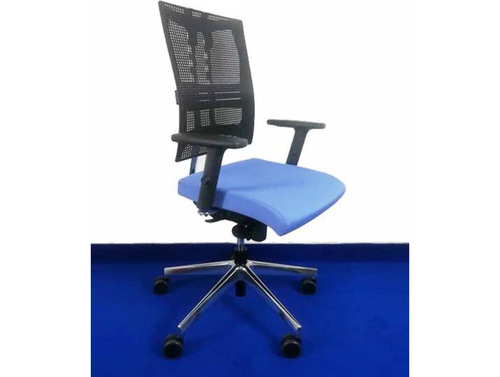 Bürostuhl Drehstuhl Nowy Styl Net Motion Chrom hellblau Top Vor-Ort-Artikel von Nowy-Styl