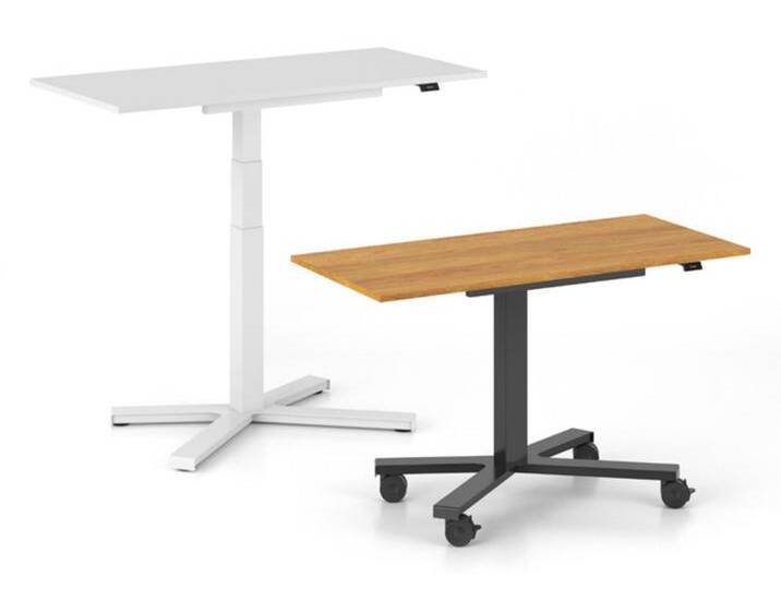 Bürotisch Schreibtisch elektrisch Nowystyl BN Office eModell 2.0 Mini Desk EMS Fußkreuz Elektro Auswahl Farbe von Nowy-Styl