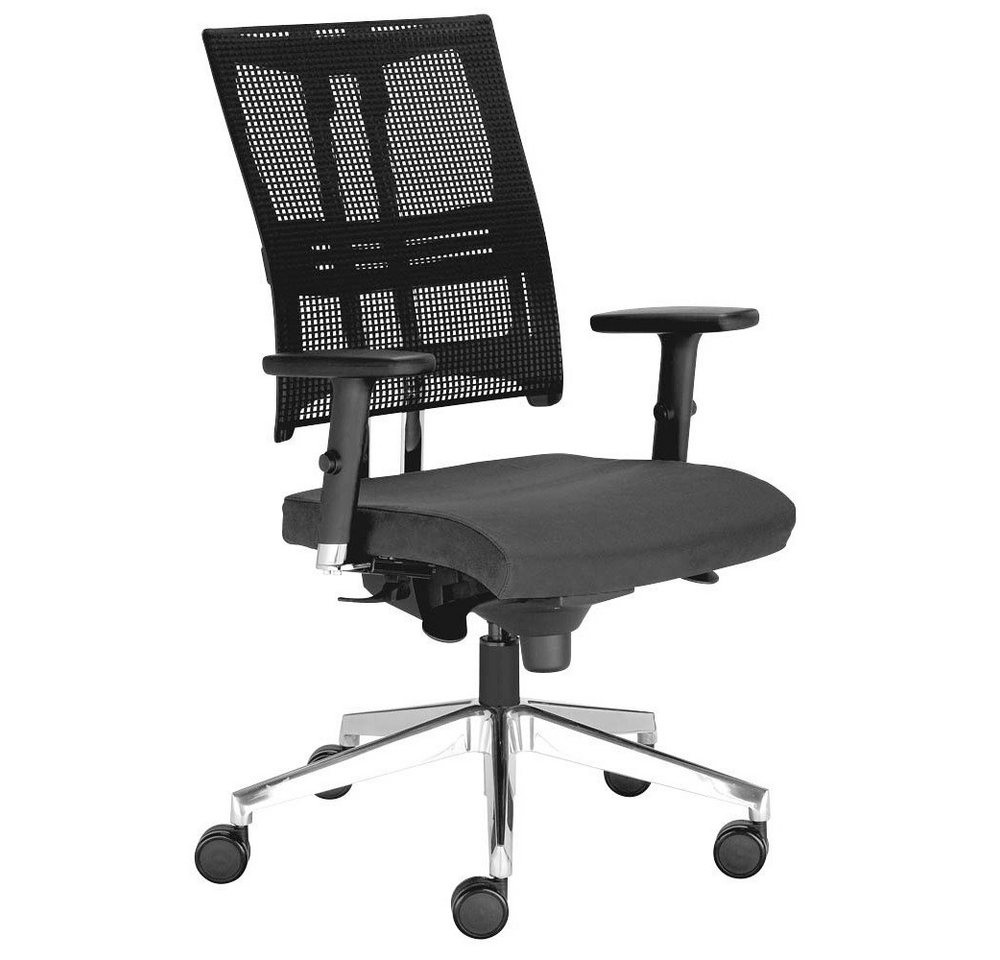 Nowy Styl Bürostuhl 1 Bürodrehstuhl NET MOTION Alu Chrom Polypropylen schwarz von Nowy Styl