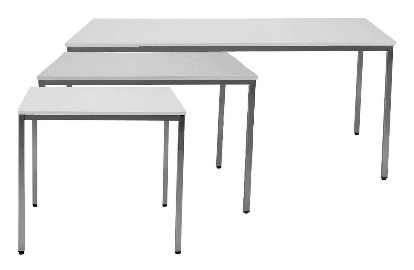 Nowy Styl Konferenztisch, Tisch 1200 x 800 mm lichtgrau / lichtgrau von Nowy Styl