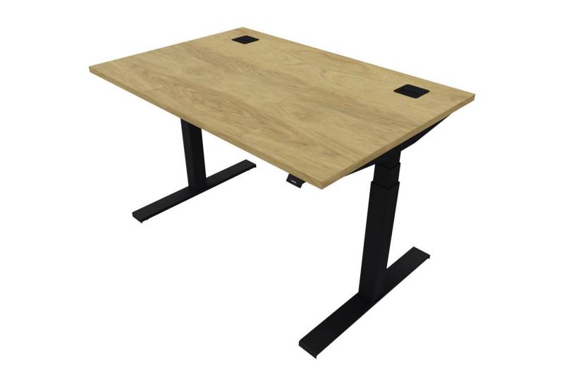 Nowy Styl Schreibtisch Schreibtisch eModel 2.0 120x80cm schwarz/natural hickory von Nowy Styl