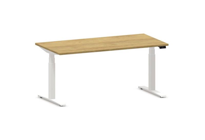 Nowy Styl Schreibtisch Schreibtisch eModel 2.0 180x100cm weiß/natural hickory von Nowy Styl