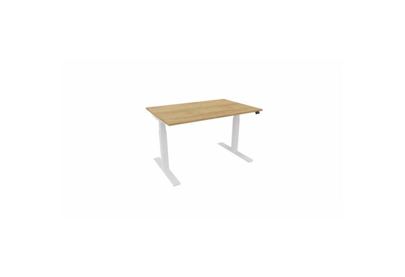 Nowy Styl Schreibtisch Schreibtisch eModel 3.0 120x80cm weiß/natural hickory von Nowy Styl