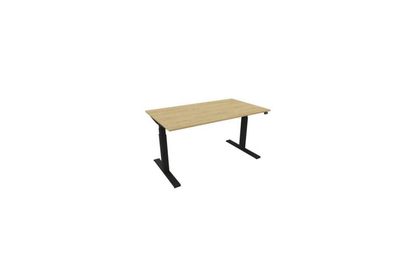 Nowy Styl Schreibtisch Schreibtisch eModel 3.0 140x80cm schwarz/hamilton oak von Nowy Styl
