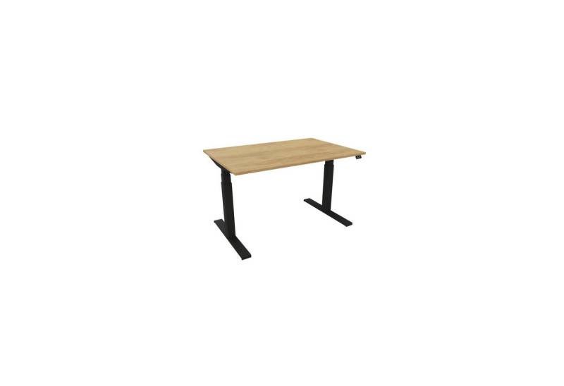 Nowy Styl Schreibtisch Schreibtisch eModel 3.0 140x80cm schwarz/natural hickory von Nowy Styl