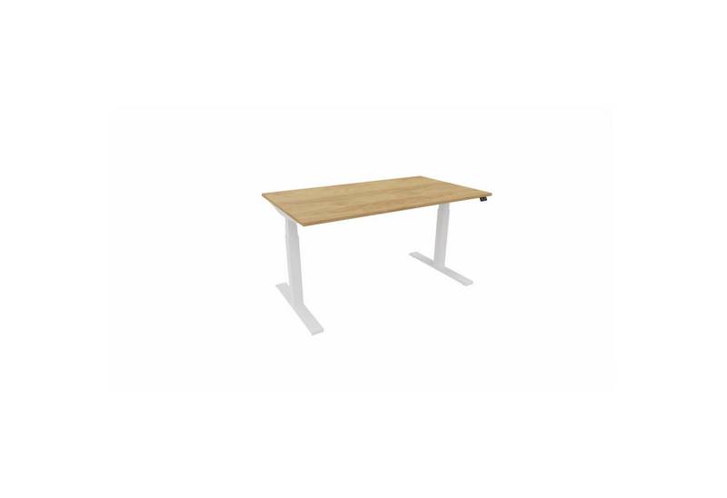 Nowy Styl Schreibtisch Schreibtisch eModel 3.0 140x80cm weiß/natural hickory von Nowy Styl