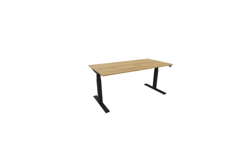 Nowy Styl Schreibtisch Schreibtisch eModel 3.0 160x80cm schwarz/natural hickory von Nowy Styl