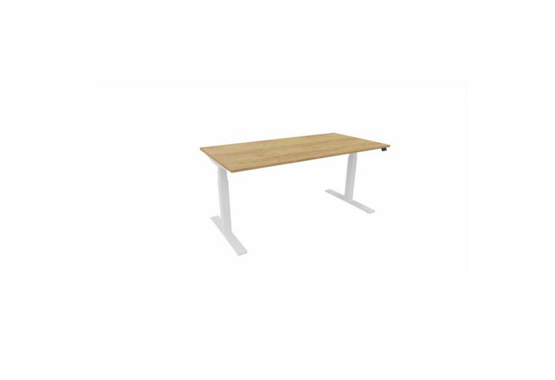 Nowy Styl Schreibtisch Schreibtisch eModel 3.0 160x80cm weiß/natural hickory von Nowy Styl