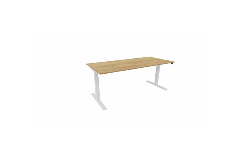 Nowy Styl Schreibtisch Schreibtisch eModel 3.0 180x80cm weiß/natural hickory von Nowy Styl