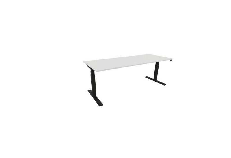 Nowy Styl Schreibtisch Schreibtisch eModel 3.0 200x80cm schwarz/weiß von Nowy Styl