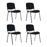 Nowy Styl Besucherstuhl ISO Plus Set Stoff Schwarz 4 Stück Nowy Styl Besucherstuhl ISO Plus Set Stoff Schwarz 4 Stück von Nowy Styl