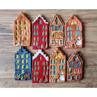Keramik Christbaumschmuck, Weihnachtsbaumschmuck Aus Ton von NoxCeramicAtelier
