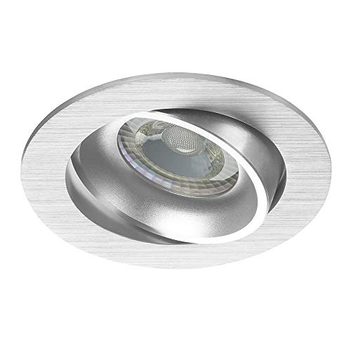 Noxion Einbau Spot Vision MR16 schwenkbar Aluminium | Ausschnitt 69mm - GU10 Sockel von Noxion