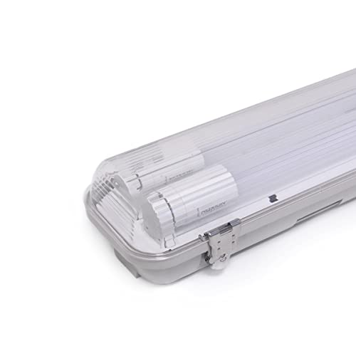 Noxion LED Feuchtraumleuchte Gehäuse Poseidon V2.0 incl. 2x Noxion LED Röhre T8 Standard Output 9W 2x900lm - 830 Warmweiß | 60cm von Noxion