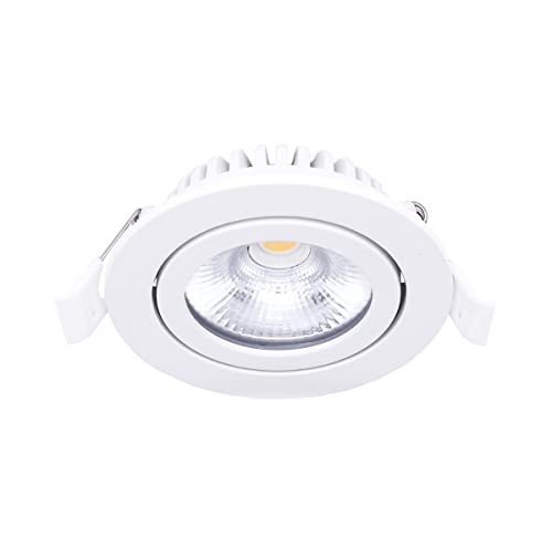Noxion LED Schwenkbar Slim Spot Weiß Rund 6W 350lm 60D - 920-930 Dim To Warm | 85mm - IP54 - Dimmbar - Höchste Farbwiedergabe von Noxion