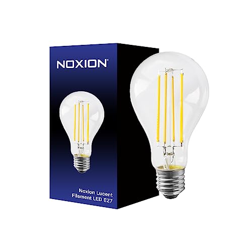 Noxion Lucent Fadenlampe LED E27 Birne Fadenlampe Klar 12W 1521lm - 827 Extra Warmweiß | Dimmbar - Ersatz für 100W von Noxion