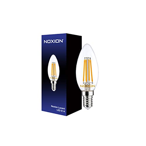 Noxion Lucent LED E14 Kerze Fadenlampe Klar 4.5W 470lm - 827 Extra Warmweiß | Dimmbar - Ersatz für 40W Noxion Lucent LED E14 Kerze Fadenlampe Klar 4.5W 470lm - 827 Extra Warmweiß | Dimmbar - Ersatz für 40W von Noxion