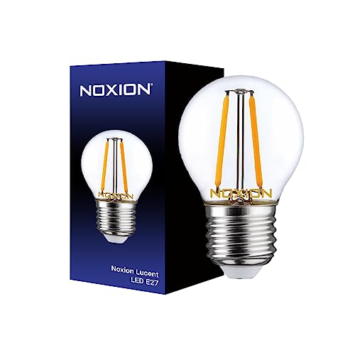 Noxion Lucent LED E27 Kugel Fadenlampe Klar 2.5W 250lm - 827 Extra Warmweiß | Dimmbar - Ersatz Für 25W von Noxion