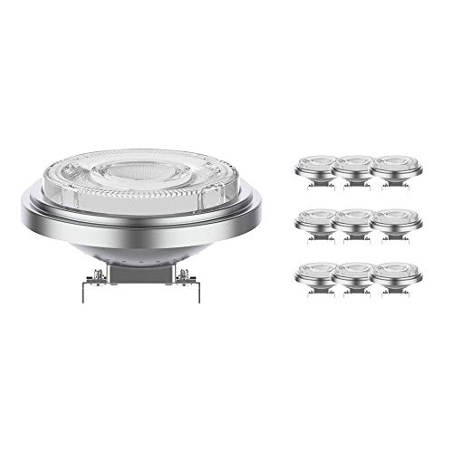 Noxion Mehrfachpackung 10x LED-Spot G53 AR111 11.7W 800lm 24D - 930 Warmweiß | Höchste Farbwiedergabe - Dimmbar - Ersatz für 75W von Noxion