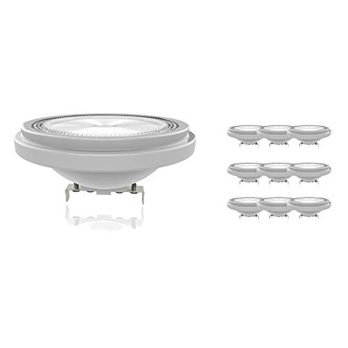 Noxion Mehrfachpackung 10x LED-Spot G53 AR111 11.7W 800lm 40D - 927 Extra Warmweiß | Höchste Farbwiedergabe - Dimmbar - Ersatz für 75W von Noxion