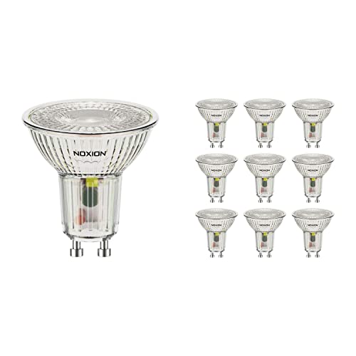 Noxion Mehrfachpackung 10x LED-Spot GU10 PAR16 4.8W 450lm 36D - 827 Extra Warmweiß | Ersatz für 50W von Noxion