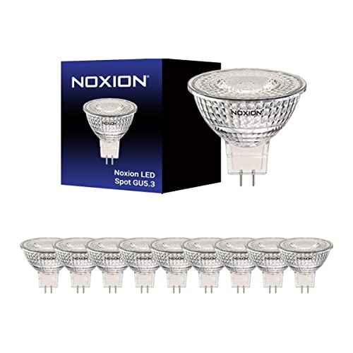 Noxion Mehrfachpackung 10x LED-Spot GU5.3 MR16 3.4W 345lm 36D - 840 Kaltweiß | Ersatz für 35W von Noxion