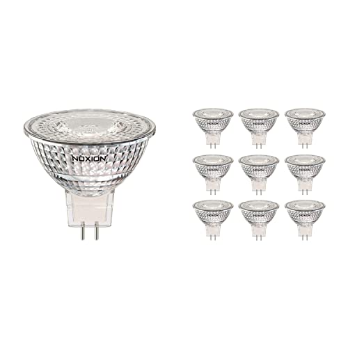 Noxion Mehrfachpackung 10x LED-Spot GU5.3 MR16 4W 345lm 36D - 827 Extra Warmweiß | Ersatz für 35W von Noxion