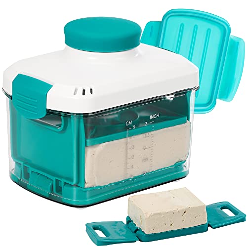 NOYA Tofu Press with Cheesecloth - Vegan Tofu Presser to Speed up Removing Water from Silken, Firm, and Extra Firm Tofu in 10-30mins Without Crack - BPA Free von Noya