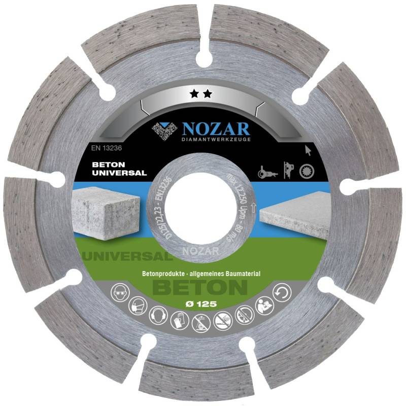 Nozar Diamant-Trennscheibe Beton Universal 10 115 mm von Nozar