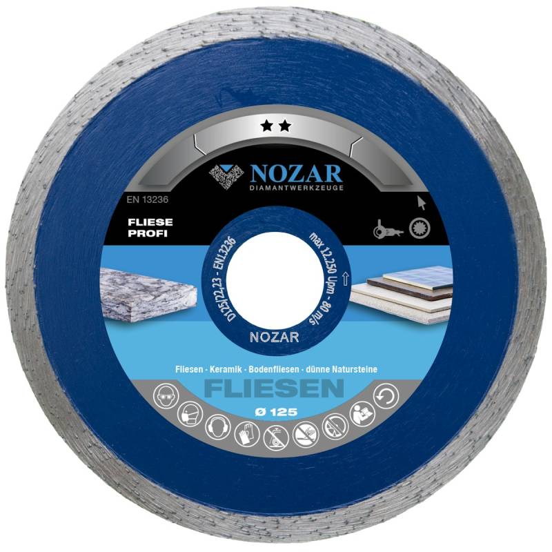 Nozar Diamant-Trennscheibe Fliese Profi 115 mm von Nozar