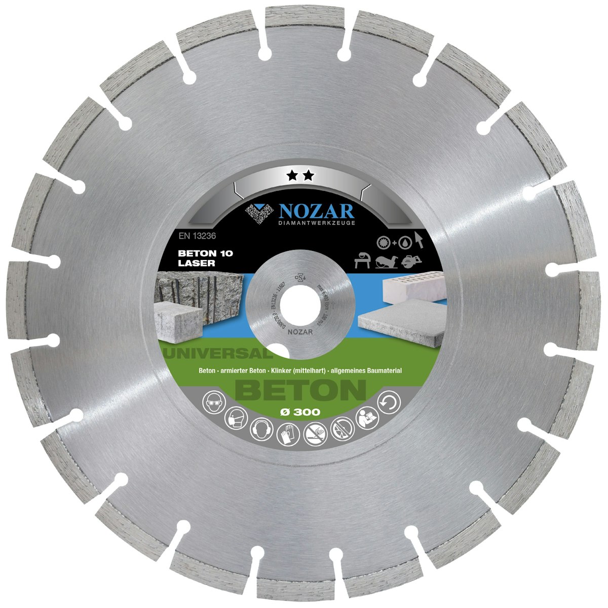 Nozar Diamant-Trennscheibe Laser Beton 10 300 mm von Nozar