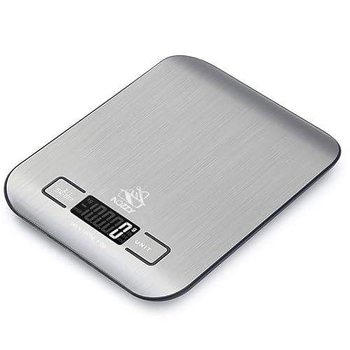 Digitale Küchenwaage, 1 g – 5 kg, hochpräziser Sensor, Batterien im Lieferumfang enthalten, helles LED-Display von Nozzy