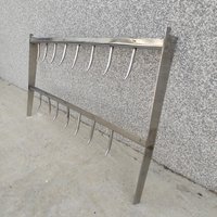 1980Er Jahre Garderobe Aus Verchromtem Metall - Mid Century Modern Hutablage von NsVintageByVesna