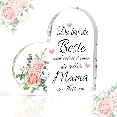 Geschenke Für Mama, Muttertagsgeschenke Für Mama, Acrylplakette Dekoration Mama Valentinstag Weihnachtsgeschenke Geschenke Für Mama Geburtstag Beste Mama Geschenke Mutter Geburtstagsgeschenk von Nsetriu