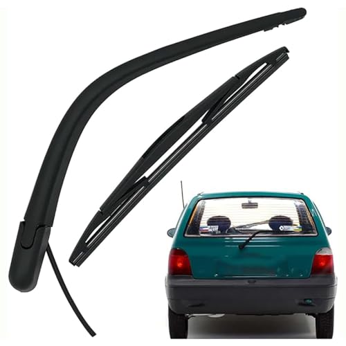 Nsnqb Auto Heck Scheibenwischer für Renault Twingo 1993-2007, Heckscheibenwischer Wischerblatt und Wischerarm Hinten, Scheibenwischer Wischblattersatz Set von Nsnqb