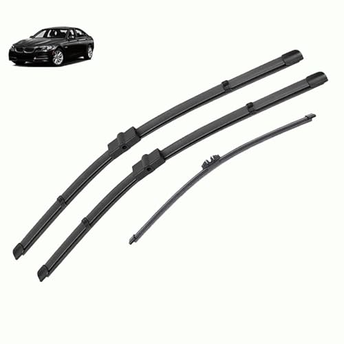 Nsnqb Auto Vorne und Hinten Scheibenwischer für BMW 5 Serie F10 F11 F06 2010-2016, 26"+18"+13", Scheibenwischer Wischerblatt und Wischerarm Vorne und Hinten, Scheibenwischer Set von Nsnqb