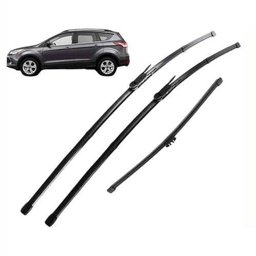 Nsnqb Auto Vorne und Hinten Scheibenwischer für Ford Kuga MK 2 Escape C520 2012–2018, 28"+28"+11", Scheibenwischer Wischerblatt und Wischerarm Vorne und Hinten, Scheibenwischer Set Nsnqb Auto Vorne und Hinten Scheibenwischer für Ford Kuga MK 2 Escape C520 2012–2018, 28"+28"+11", Scheibenwischer Wischerblatt und Wischerarm Vorne und Hinten, Scheibenwischer Set von Nsnqb